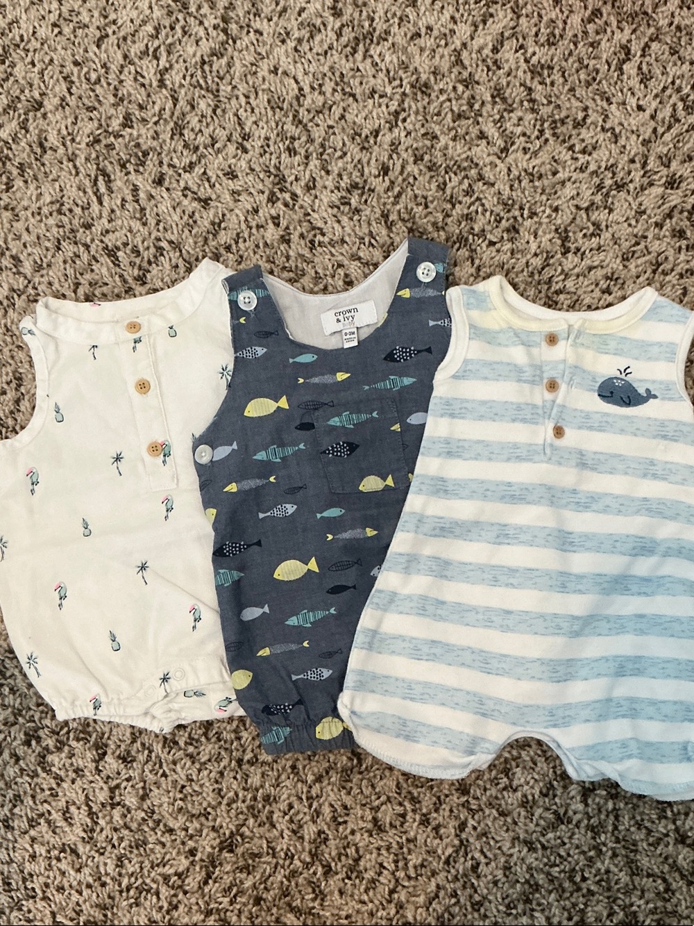 Bundle of 0-3 month rompers